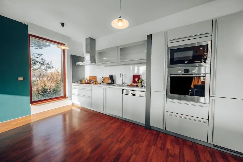 Design 3Bd Apartment Cooking Area In Architect Villa Praha 0*,